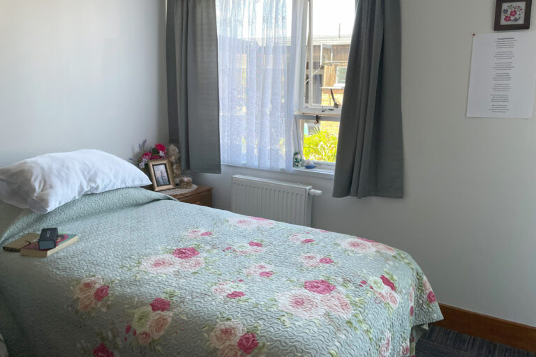 Comfortable and bright resident room at Freeman Court